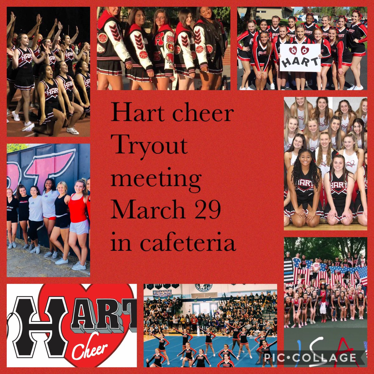 HartHighCheer's tweet image. If you’re interested in being a part of Hart cheer, please attend this meeting.  A parent must be at the meeting with their Hart student.