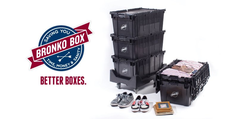 BronkoBox's tweet photo. Bronko Box lightens your move with sturdy, eco-friendly, plastic boxes that save your time, money and sanity. We deliver our assembled boxes to your doorstep. You tell us when to pick them up, which helps get you out of your moving boxes and on with life. https://t.co/IBjNTmZWbm