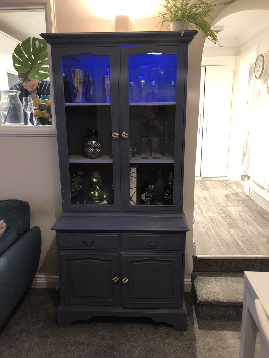 millardinterior's tweet image. Furniture up-cycle using Annie Sloan old Violet and country grey