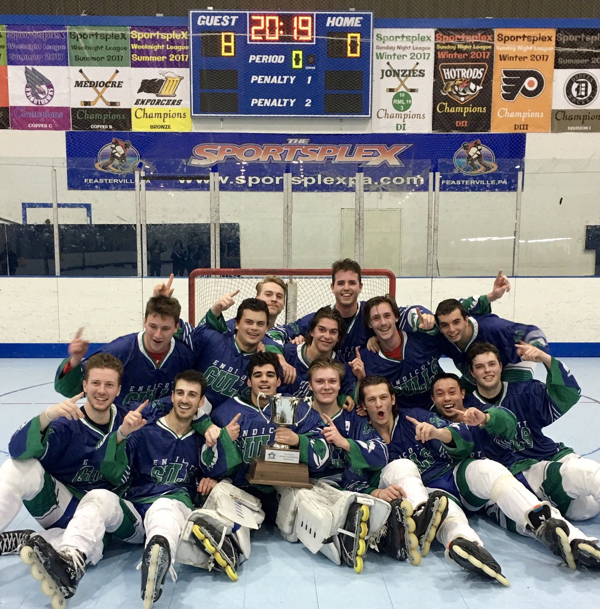 ECRHAHockey's tweet photo. D3 Champions @ECrollerHockey @ECGulls @ECGulls https://t.co/Bzr82BqmVt