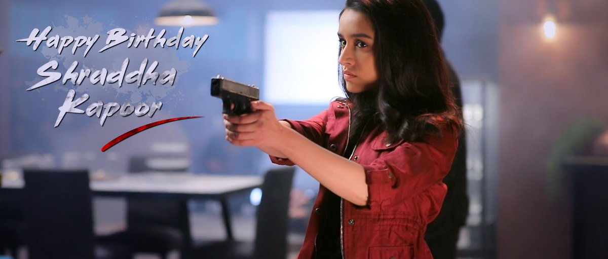 SaahoOfficial's tweet photo. Wishing our #Saaho star @ShraddhaKapoor a very Happy Birthday. Here's presenting the much awaited #ShadesofSaaho2 showcasing mind-boggling behind the scenes action! 

#Prabhas @sujeethsign @UV_Creations @TSeries @itsBhushanKumar 

https://t.co/l4gPMkxtvr https://t.co/QxYnLponJl