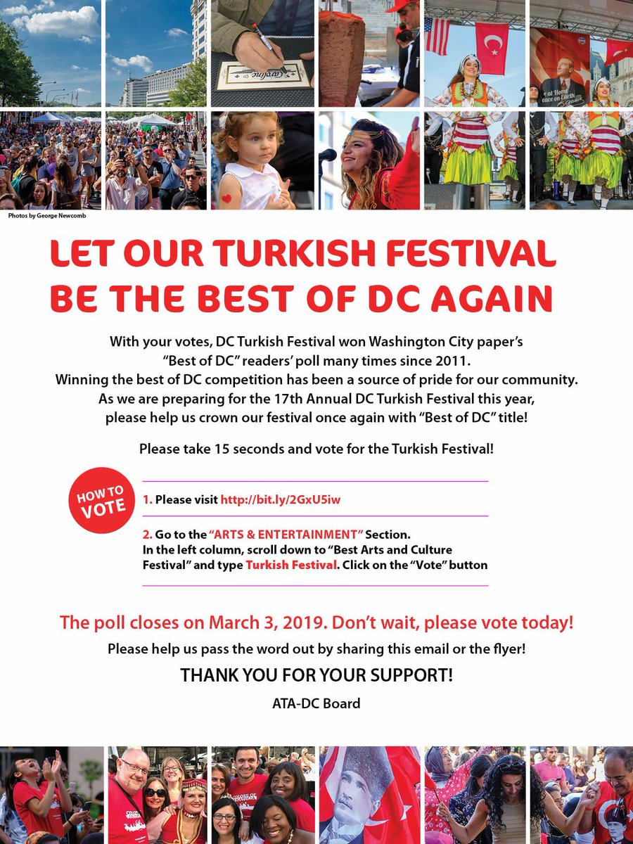 go to http www washingtoncitypaper com bestofdc2019 chose arts and entertainment type turkish festival in best art culture festival dcturkishfestival - most followed turkish instagram