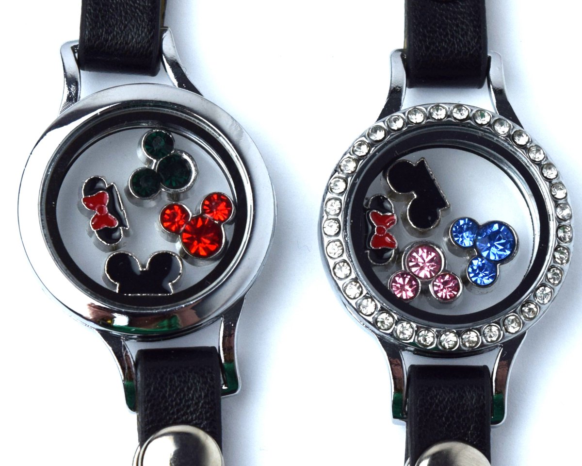 TheMousierge's tweet photo. Just added these floating charm bracelets to the shop! Mickey and Minnie ears and two birthstone Mickeys! Choose silver or rhinestone locket and single or double wrap strap. Limited availability!

https://t.co/tq1eF2hhyG

#mickeymouse #disneyfan #disneystyle https://t.co/srp9wL54QJ