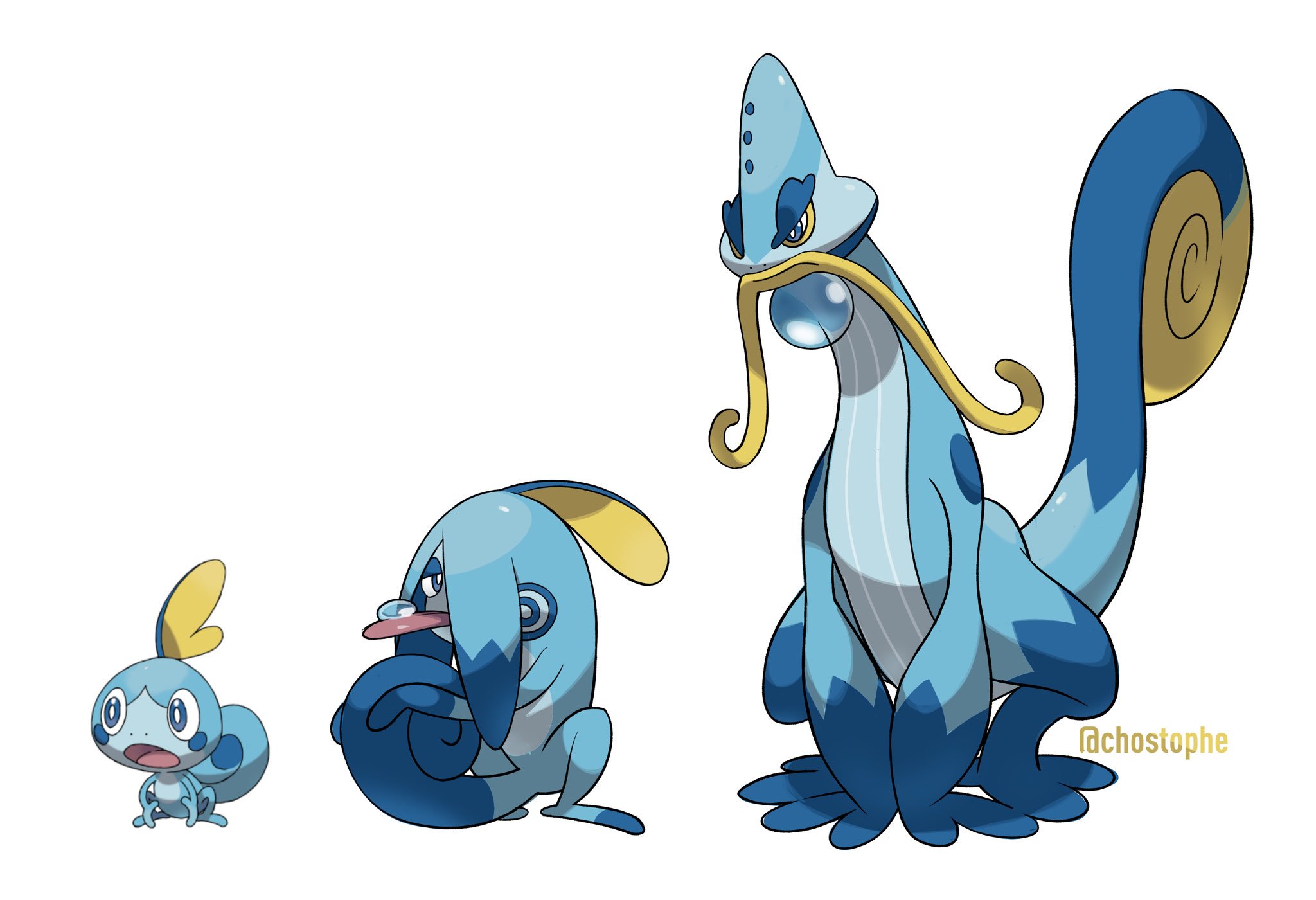 5.000. Tried my hand at some Sobble evolutions! 