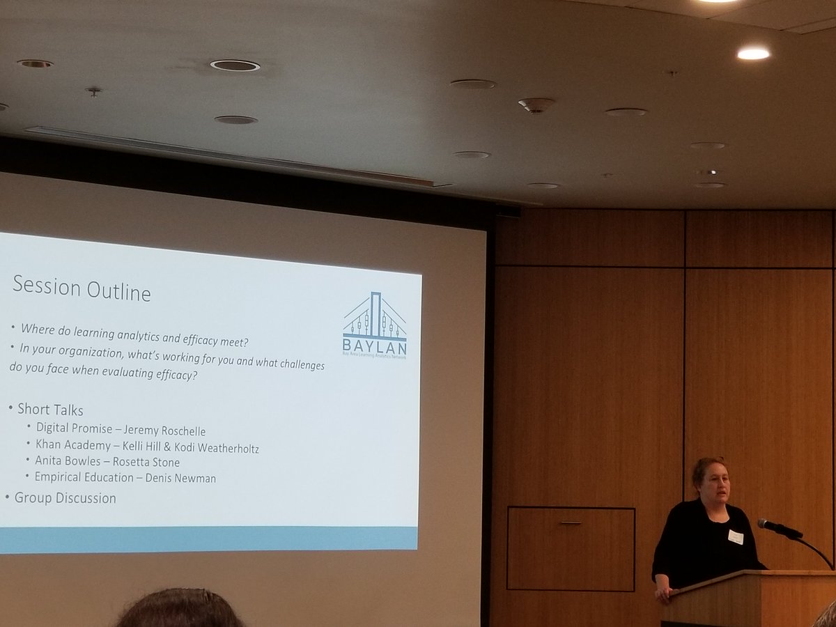 BayLAN_conf's tweet photo. Anita Bowles of Rosetta Stone leads the efficacy discussion. https://t.co/5CDGeB5Doy