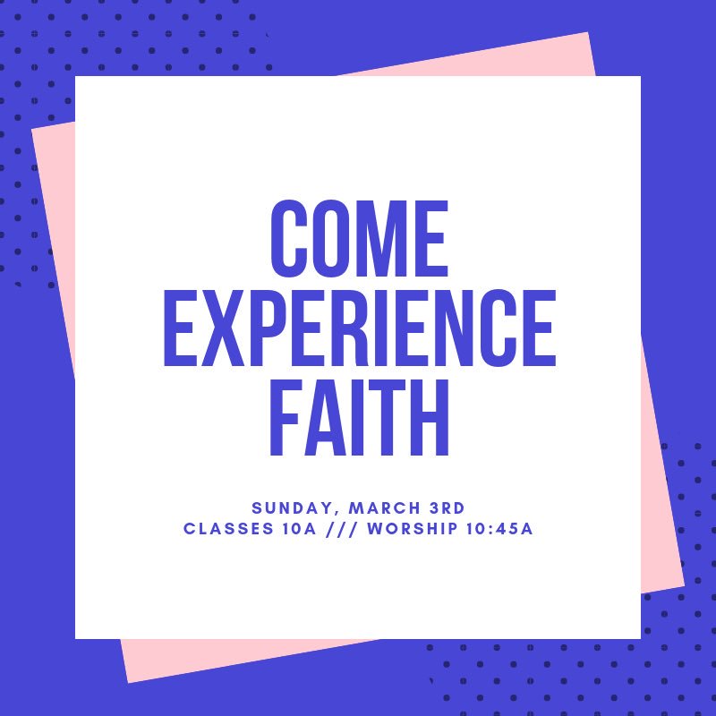 faithbatesville's tweet photo. We invite you to #FaithTab tomorrow so that you can #ComeExperienceFaith for yourself. 

Classes 10 am
Worship 10:45 am

#325LakewoodDr #Batesville #Mississippi https://t.co/OOZvbJSvX7