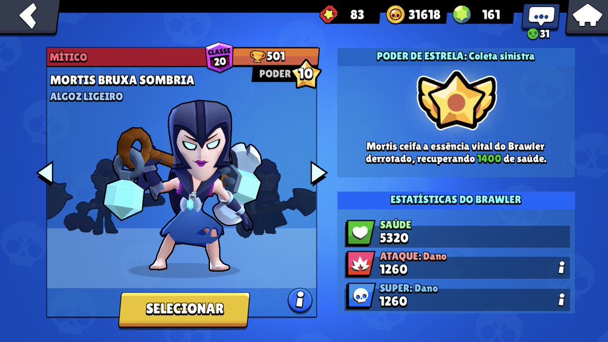 Raynier Raynier Leal Twitter - mortis brawl stars bruxa sombria