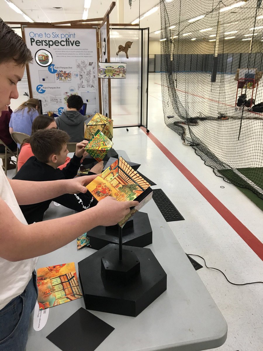 RoetzelArtClass's tweet photo. So much fun having Dick Termes in the classroom again! Such a fun way to close out another trimester. https://t.co/KmeXsFT94L