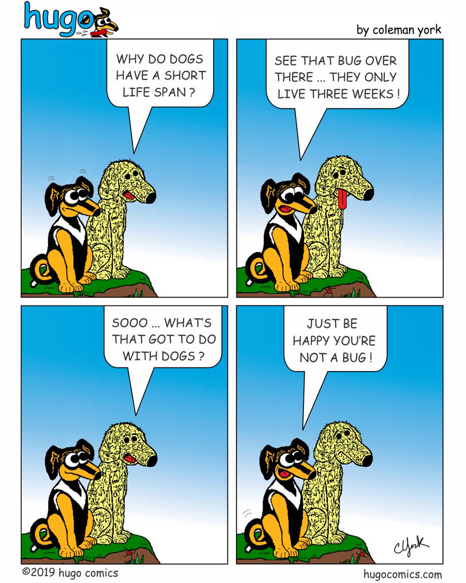 HugoComics's tweet image. LIFE SPAN ... Hugo wants Charlie to be happy in life ...
#lifeadvice #life #lifequotes #LifeIsTooShort #doglovers #funnydogs #ilovemydog #ilovedogs #DogLife #doggy