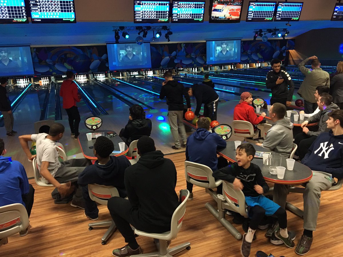 Keeping tradition alive, after pasta dinner St. Paul heads to the bowling alley for Saturday night! #BowlisLife #LoveTheLanes