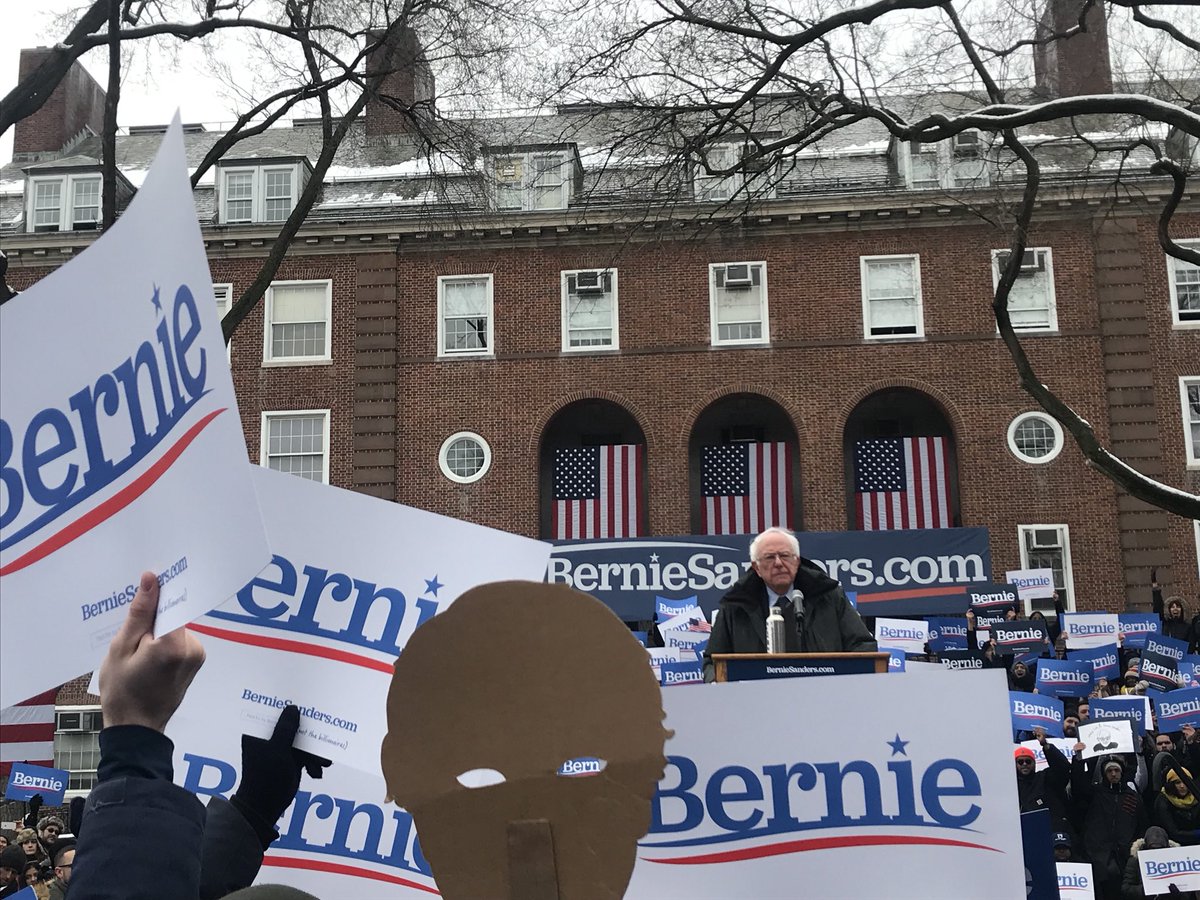 It’s fair to say that @BernieSanders and @ninaturner were absolutely on fire today in Brooklyn. The enthusiasm in the crowd was incredible. This is a winning campaign. 

#BernieInBrooklyn #Bernie2020