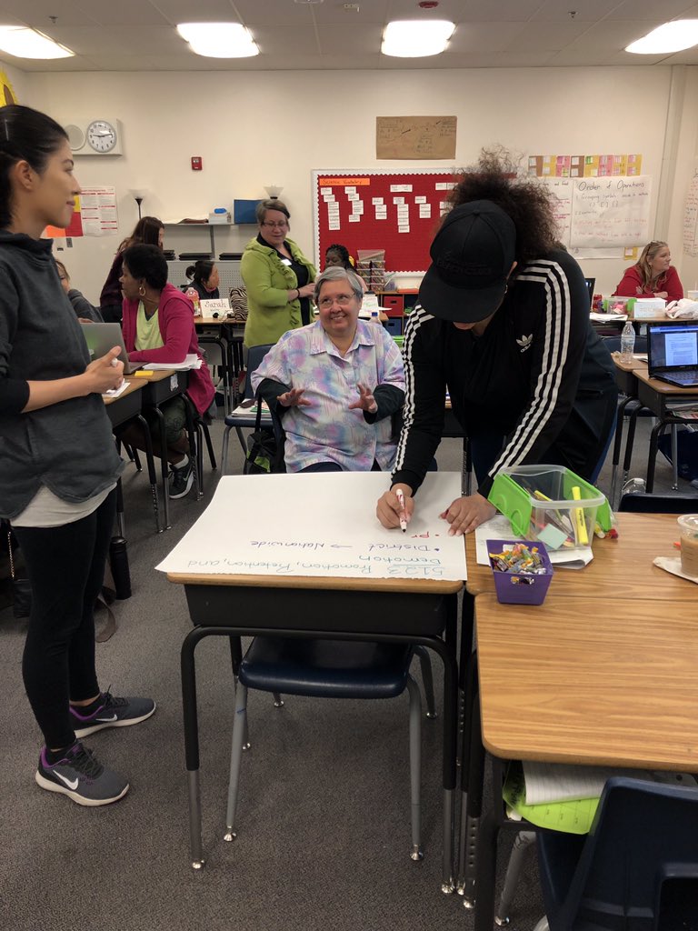 learn2leadLV's tweet photo. Our cohorts work at different speeds, but their target is the same ... to plan and implement a capstone project that supports @ClarkCountySch student success and enhance their sites’ climate and culture. #1forKids #L2Lcohort3LV @jencalimbahin @plpnvc @MsGraceAngel @PLOLady https://t.co/M50zRTwJAq