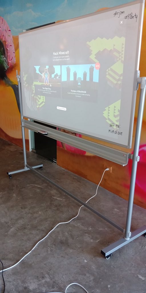 jam_cebu's tweet photo. Our adorable speaker Maven showed  us how to program Minecraft and toured around his world. Good job Maven! Credits to Maven’s dad @coolnumber9 @Raspberry_Pi #rpijam #PiParty #iotcebu https://t.co/EZMRVIkawt