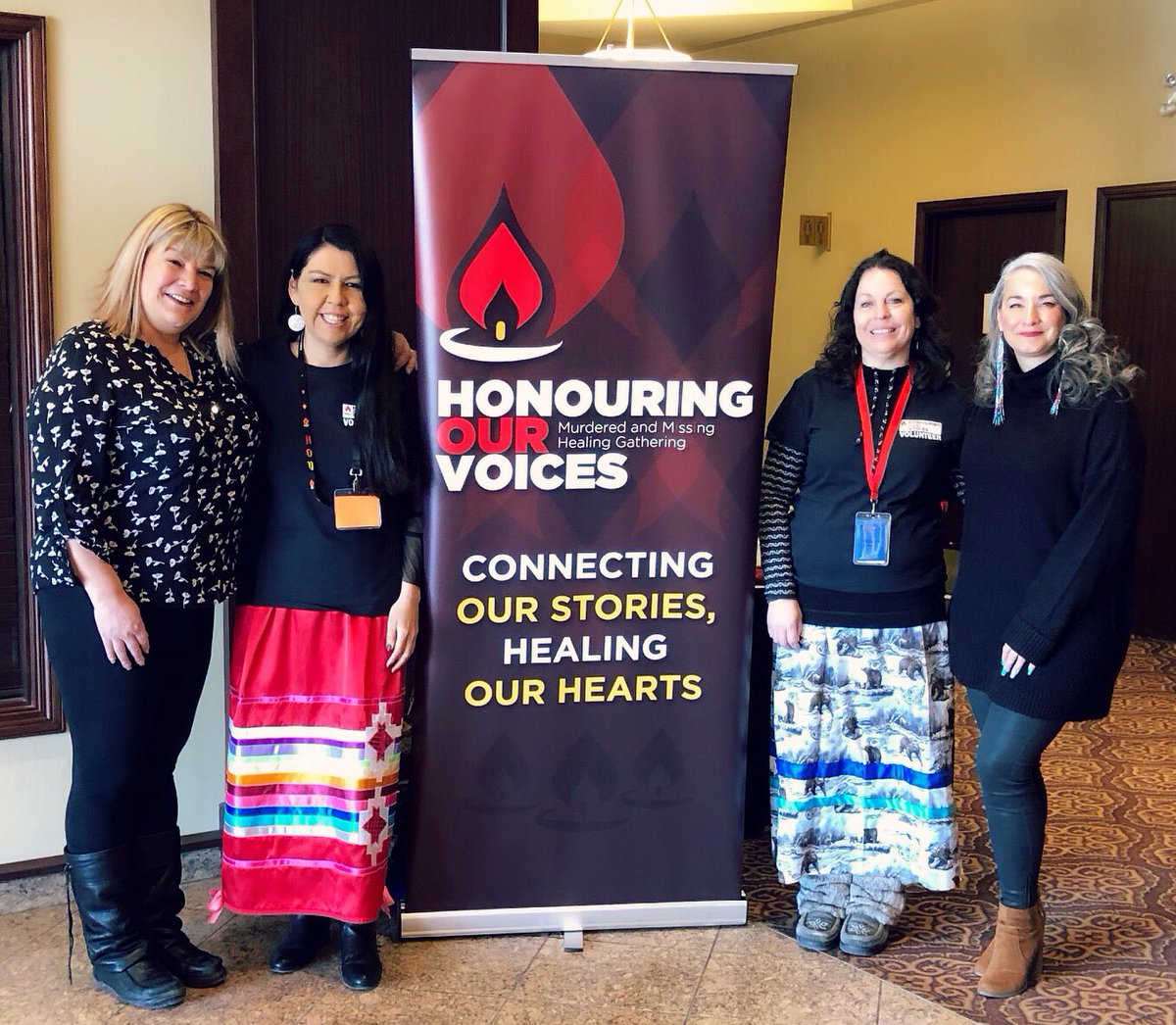 LowaBeebe's tweet photo. Our Keynote speakers today MLA Bernadette Smith & NDP MLA @NahanniFontaine with Efry ED Katelyn Lucas! Powerful speakers, leaders & advocates; thank you for sharing your stories today with us #inspiring #HonoringOurVoices2019 #HOV2019 #MMIWG #MMIW #Indigenous #Leaders ❤️🙏🏽 https://t.co/8ZJe3xCEZH