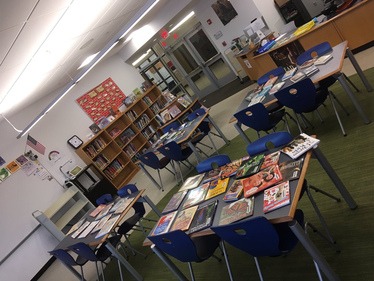 All set up for students to enjoy books fresh out of the box with that new book smell!
#ZervasLibrary