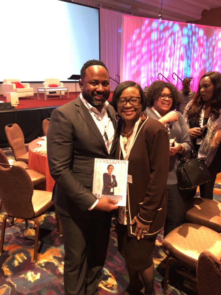 JABurrell1906's tweet photo. The energy this Woman of Power exudes is electrifying, Cynthia Marshall, the first female CEO in the NBA with the Dallas Mavericks!!! Thoroughly enjoyed hearing her journey this weekend!!! #BEWPS #IntentionalElevation2019 https://t.co/UvbABij48a