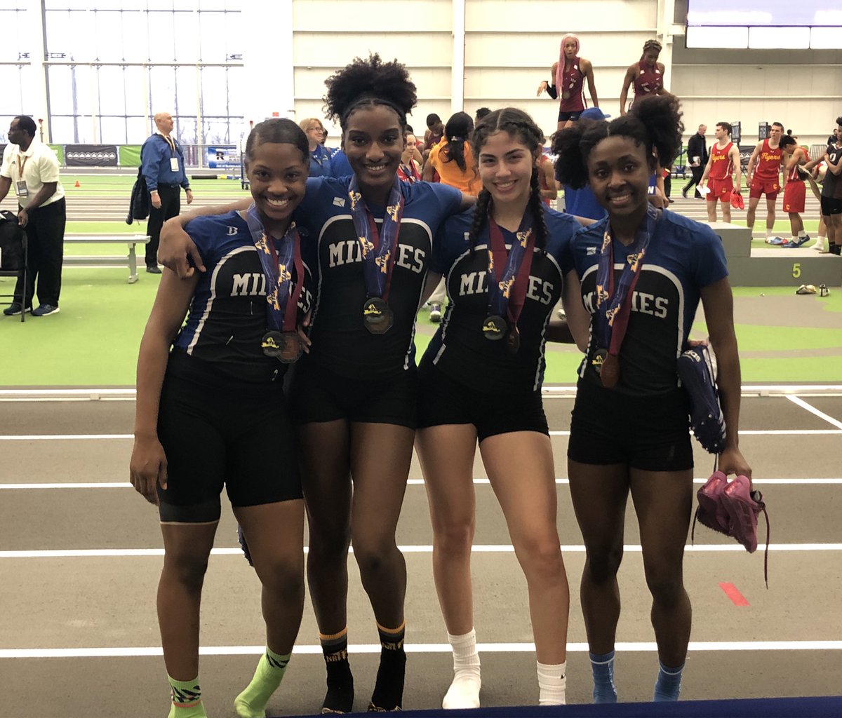 Congrats Ladies 4th time in 5 years placing in the 4x200 at states.  Pretty impressive! <a href="/MiddieAthletics/">MiddletownAthletics</a>