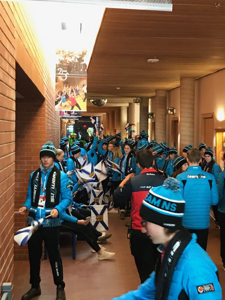 jillskate's tweet photo. Nova Scotia marshalling for the Closing Ceremonies. #SUPERNOVA https://t.co/gY6uDtZ7sS