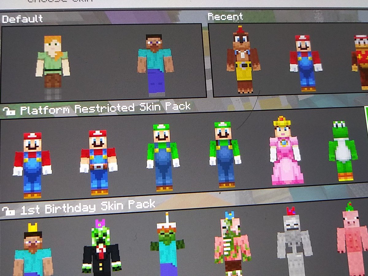 mit  LOOKING FOR WORK on X: some custom mario minecraft skins
