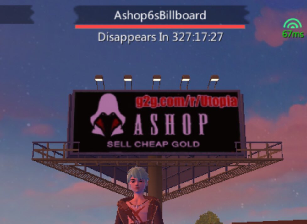 SupsCrusJus's tweet photo. @UtopiaOrigin #UtopiaOrigin Looks like the guy in PVE 106 took it to he next stage. Should ask him to put a pewdiepie billboard instead. https://t.co/Kd1E7rbGhO
