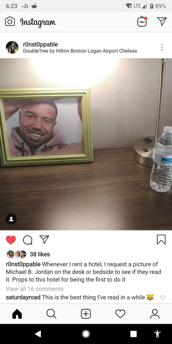 toyboxhay's tweet photo. Lolol this is gold! Had to share. @HiltonHotels @michaelb4jordan https://t.co/ycA8LgIzlZ