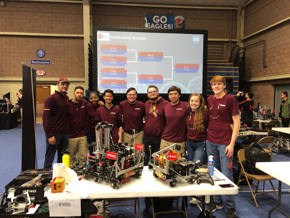Arizona State University’s VEX U Robotics Team PYRO is headed to the World Championship! <a href="/ASU/">Arizona State University</a> <a href="/ASUEngineering/">ASU Ira A. Fulton Schools of Engineering</a> <a href="/VEXRobotics/">VEX Robotics</a>