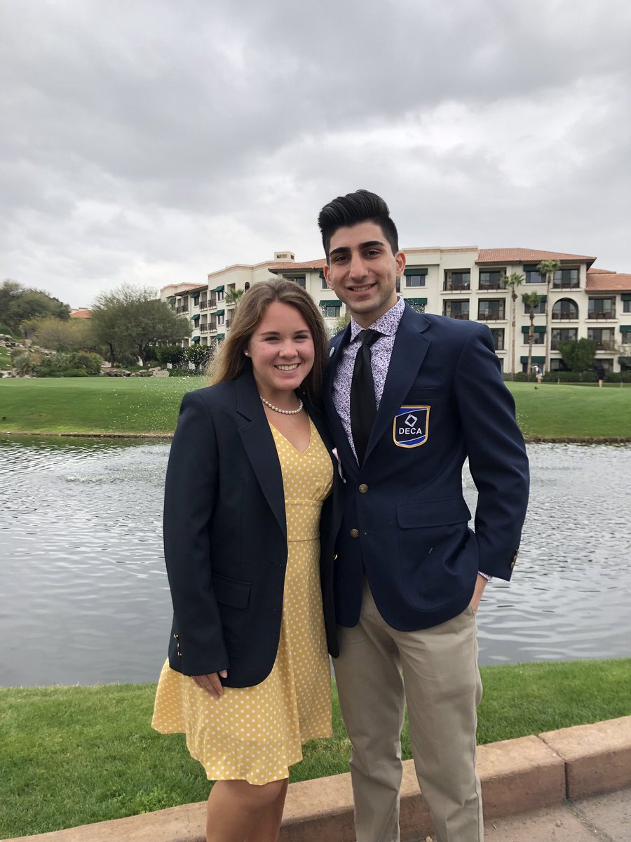 ridge_deca's tweet photo. BIG congratulations to Catherine for becoming District 6’s new state officer! And to MRHS DECA for bringing home 22 medals! https://t.co/RvPBtbZei2