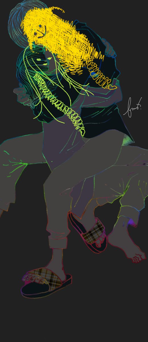 イラスト自体はこんなかんじ！ #米津玄師 #脊椎がオパールになる頃