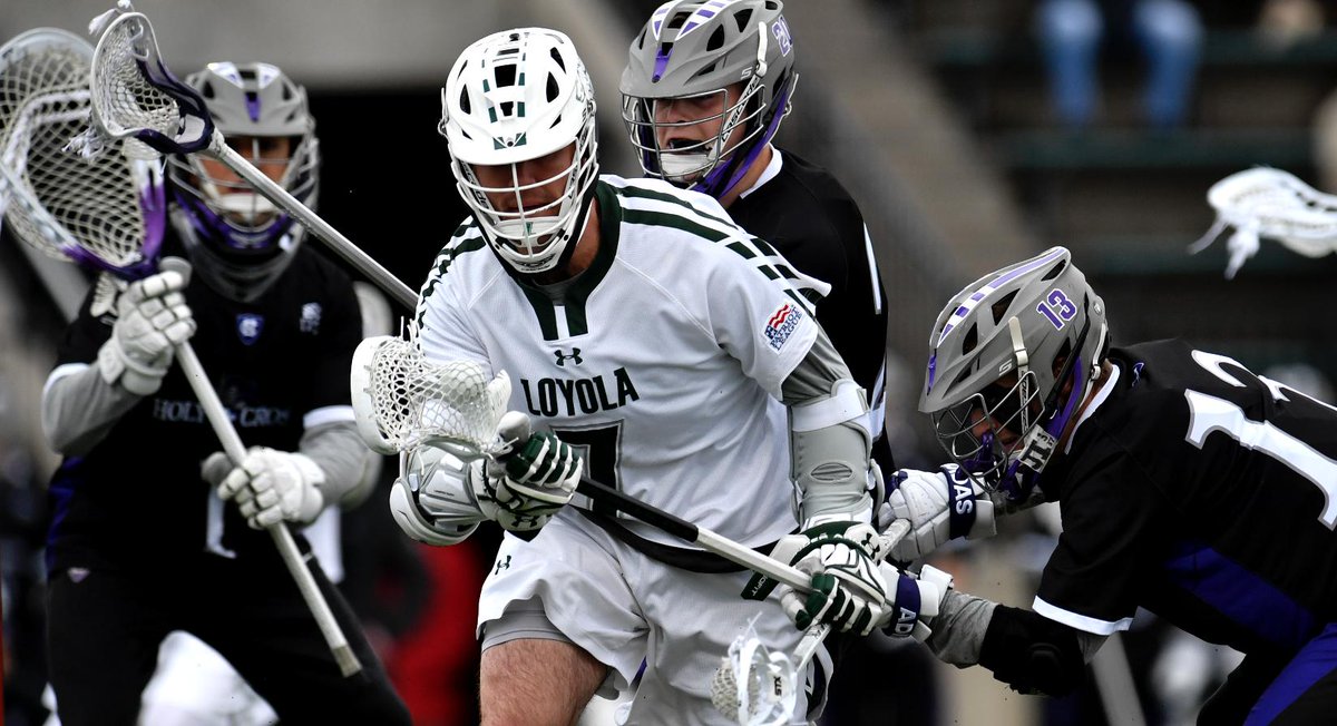 LoyolaHounds's tweet photo. Pat Spencer became the second player in @LoyolaMaryland history to score 300 career points, and he moved up to fifth all-time in @NCAALAX Division I in career assists during @LoyolaMLAX's win Saturday. https://t.co/ROlgKDhOuw #gohounds https://t.co/jQWVIRSJX6
