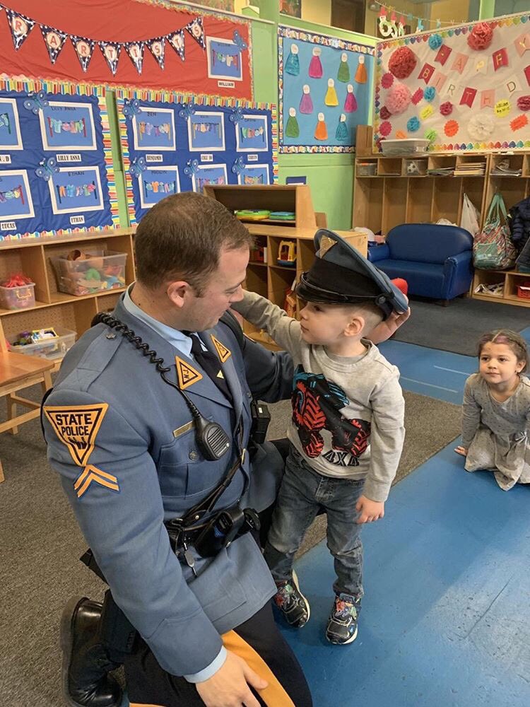 NJSP's tweet photo. They say no car stop is routine—be ready for the unexpected. 

The same goes for anything we do while wearing the uniform of NJSP Trooper. If ur lucky enough 2 earn the right to wear this uniform, you’ll instantly become a role model. 
We’re accepting apps beginning 4/29/19. https://t.co/NWTB01NFTR