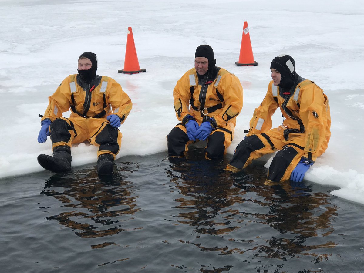 SB_FireRescue's tweet photo. Ice rescue training today with Lawton and Moville Fire - funding from @IowaSFM https://t.co/XdC5Bepkd4