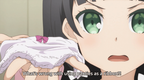 Anime girl clothes disappear