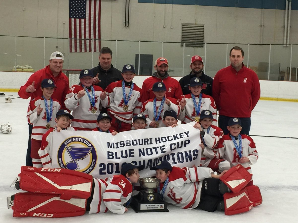 STLBLUESYH's tweet photo. The final #BlueNoteCup game of the day is a dominating performance by Kirkwood as they beat Affton 6-1 to win the Squirt A2 Championship https://t.co/FWwo1tFsJ1