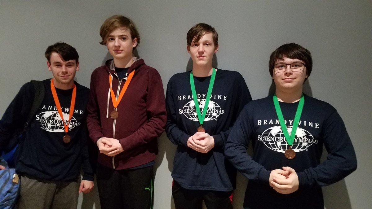 ENGINEERING_BHS's tweet photo. Nice job today Brandywine Science Olympians at the 2019 Delaware Science Olympiad. #ScienceOlympiad https://t.co/SN3GL4XAqC