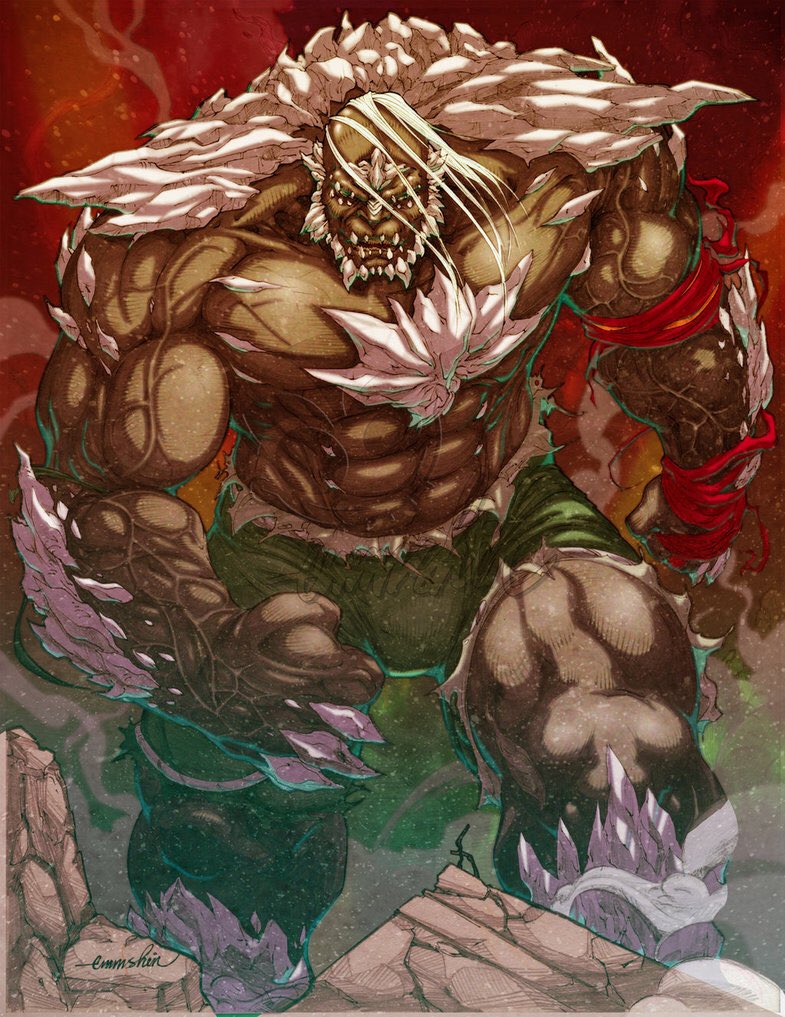 He is here to test your might.
     Stop him or he will do what he does best; destroy.