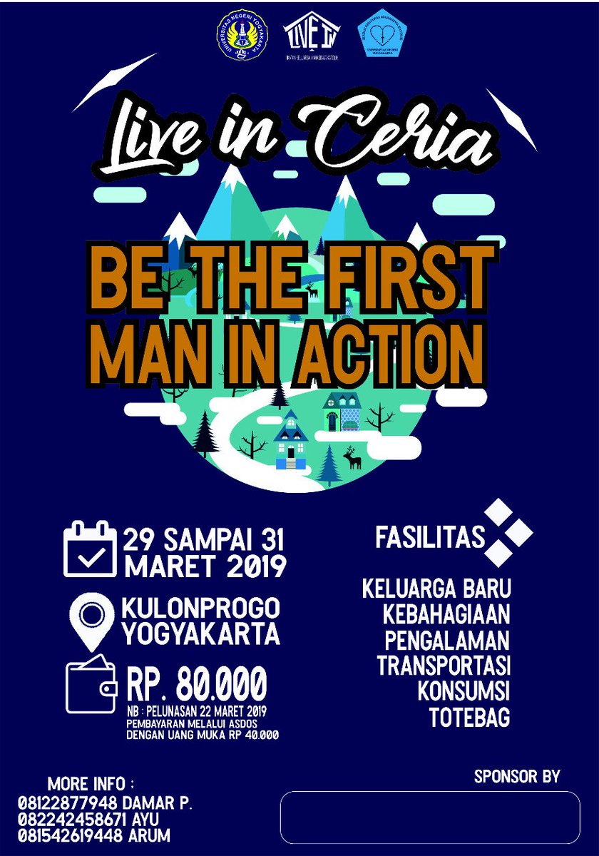 ikmk_uny's tweet photo. Ayo segera daftar Live In https://t.co/8nAoC5myGA