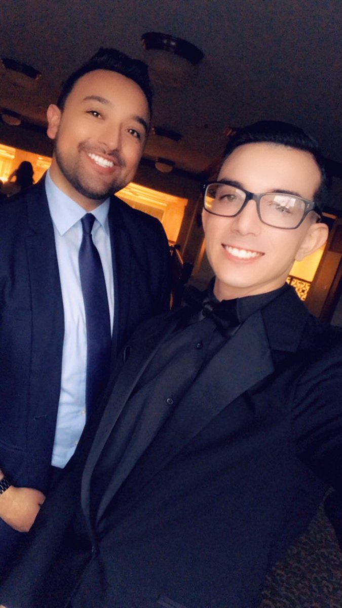 JoshuaMGarcia18's tweet photo. Pre 20th year Gala selfie time with my fellow group members! I think we clean up pretty good! 😎😁 Excited to celebrate with the @DSACentralCA @down_central #DSACC #PRDogs https://t.co/rJYr2g5L5M