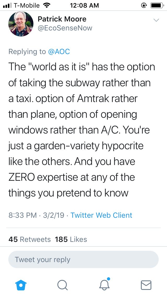 RyanSaavedra's tweet photo. The co-founder of Greenpeace rips socialist Ocasio-Cortez https://t.co/U5kHY7wMPj