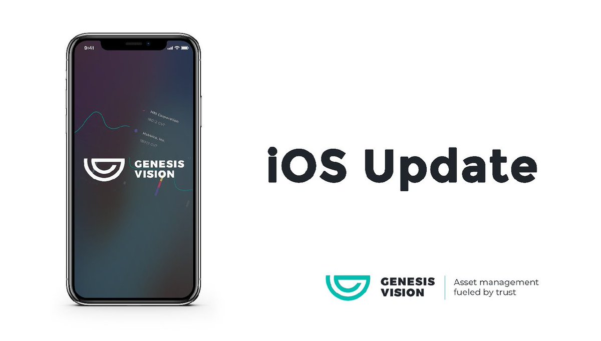 genesis_vision's tweet photo. The Genesis Vision iOS app version 1.2.0 is already in the Appstore! Now, with multi-currency wallet, support for push-notifications and other neat updates. Upgrade your app here: https://t.co/rwf2U0Qcci
$GVT #iOS #update https://t.co/aRUnZGEHXZ