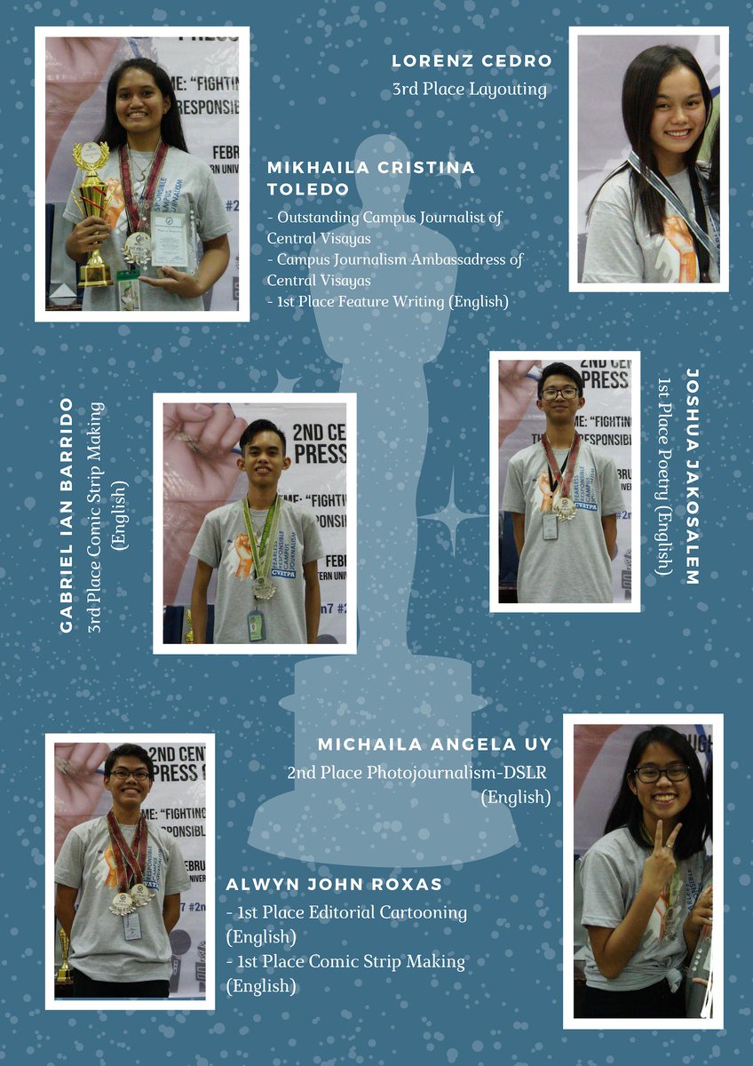 warrior_inkshs's tweet photo. Congratulations to our fellow Carolinians for bringing pride to our school in the 2nd Central Visayas Association of Tertiary Press Advocates held at Southwestern University PHINMA last February 24-25, 2019! 🎉🏆

#CarolinianAdvantage 
#TatakCarolinian https://t.co/nppdL1TtPW
