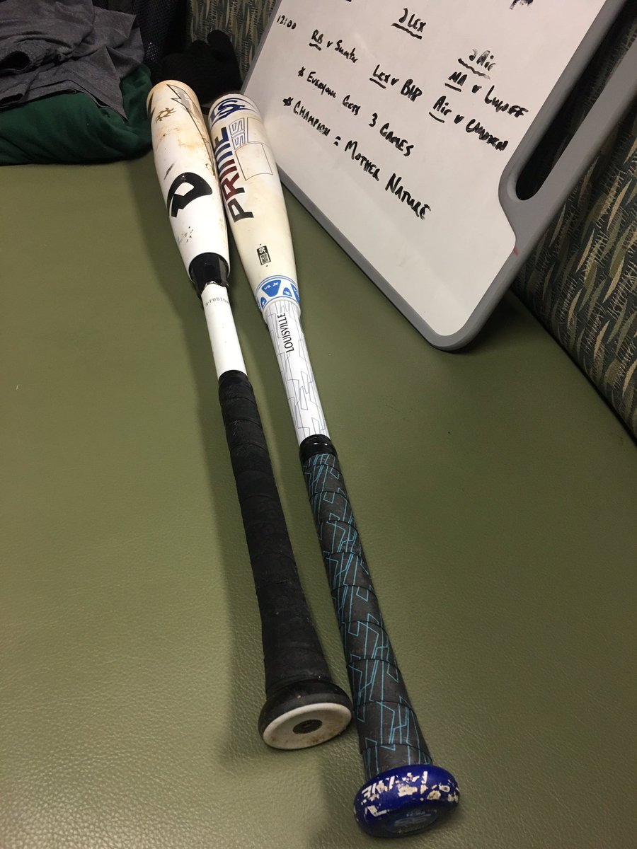 OpterraSolutInv's tweet photo. After winning the @NaturChemInv HR DERBY you’re excited and sharing time with friends. But, the tournament director is looking after your bats. #FoundInDugout #EveryOneGone #HowMuchOnEbay? @ualex1282 https://t.co/gwitAGzN76