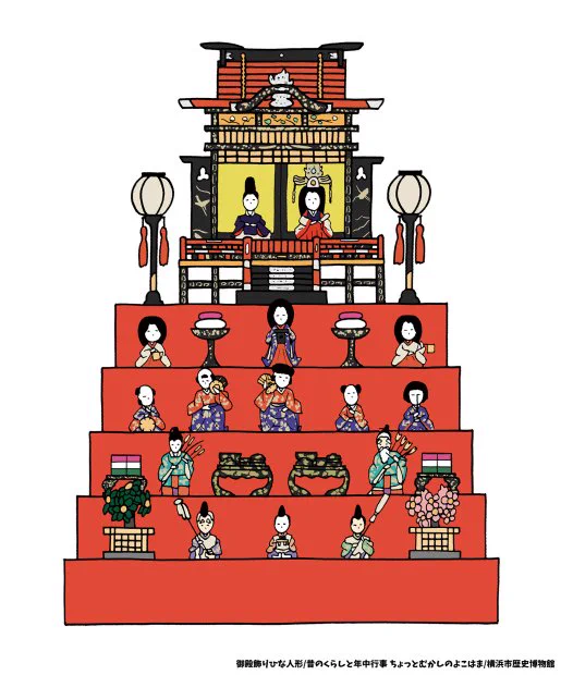 本日は3月3日、#雛祭り ですね。健やかに。#雛人形 #年中行事 #節句人形 #桃の節句 
