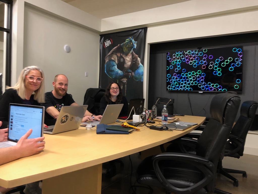 PeoplesPicture's tweet photo. Hanging out devising a new photo mosaic experience with digital gurus @MoondogAnim #moondoganimation #charleston #sc #southcarolina #mosaicphoto #digital #thepeoplesmoon #art #algorithm #digitalart #moon #apollo #nasa #working #studio #creativity #invention https://t.co/fuT50nIOUT