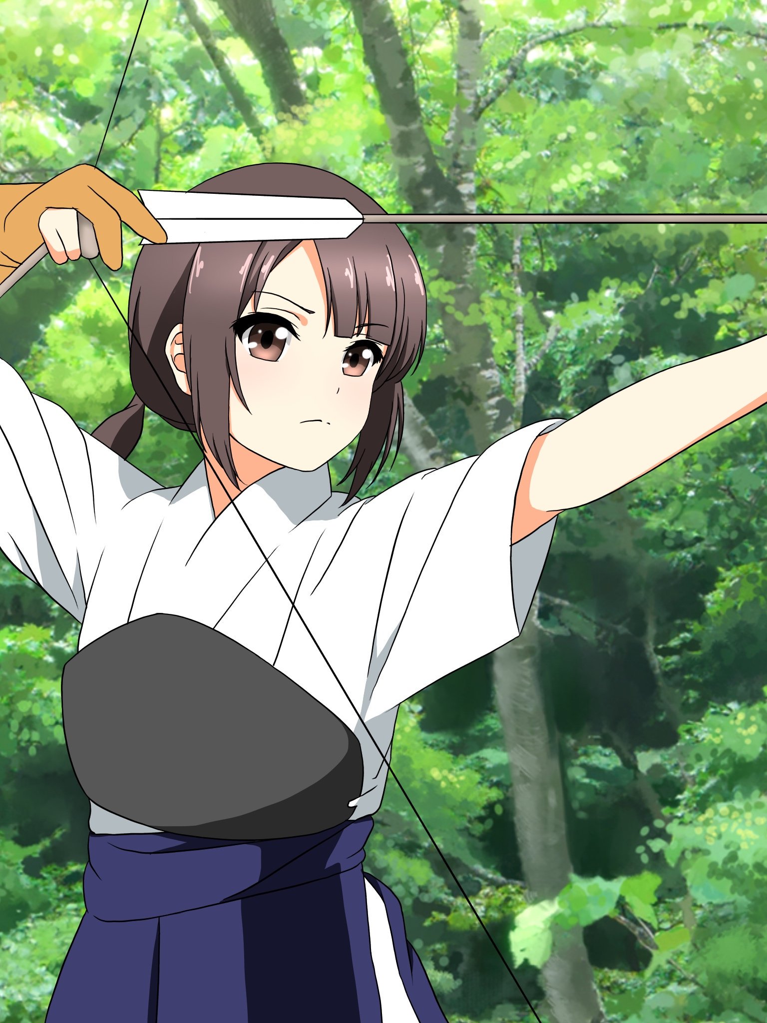 来年の夏も Ar Twitter 今度は弓道の紗羽を描きました Taritari 沖田紗羽 T Co 3sctbmssyi Twitter