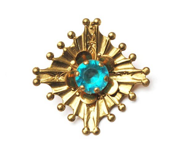 serendipitytrea's tweet image. Atomic Brooch pendant gold plated -Aqua blue Rhinestone Mid Century pin #AtomicPin #BroochPendant 
$18.00
➤ goo.gl/bVab3c
