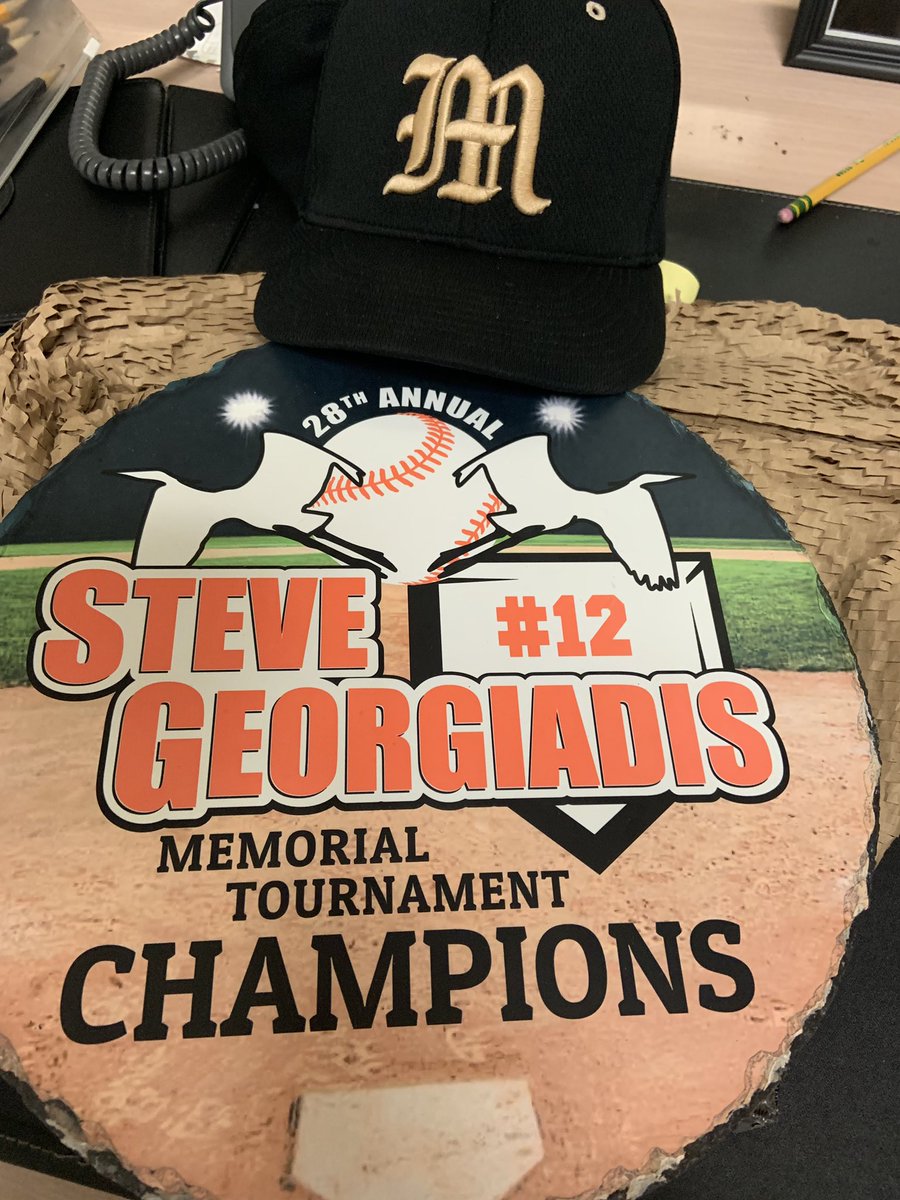 JWMHS's tweet photo. Boys #MustangBaseball brought home the trophy for winning the 28th Annual Steve Georgiadis Memorial Tournament this weekend! #BuiltForChampionships #BuiltForBaseball #BuiltForExcellence https://t.co/TN9O7dnPkZ