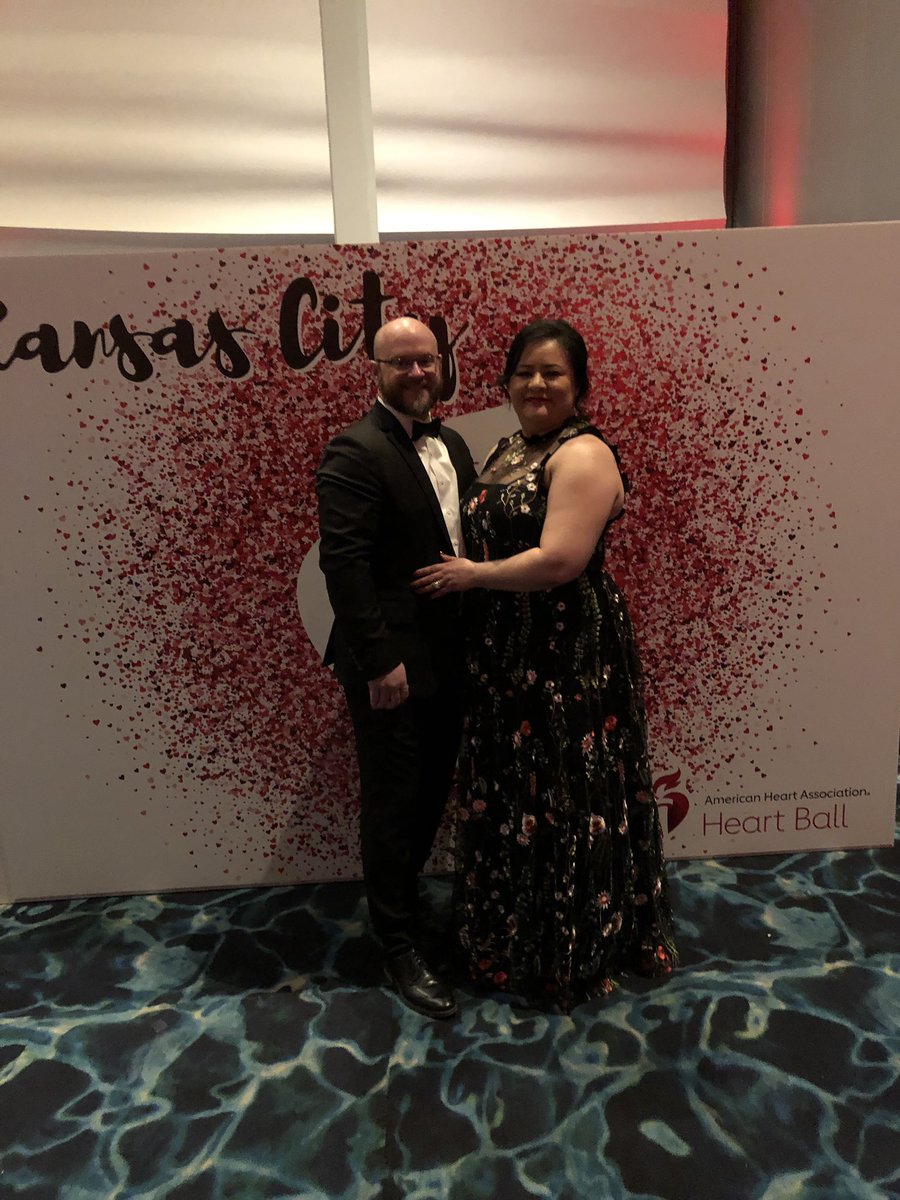 At the #KCHeartBall with Mi amor raising money for a great cause