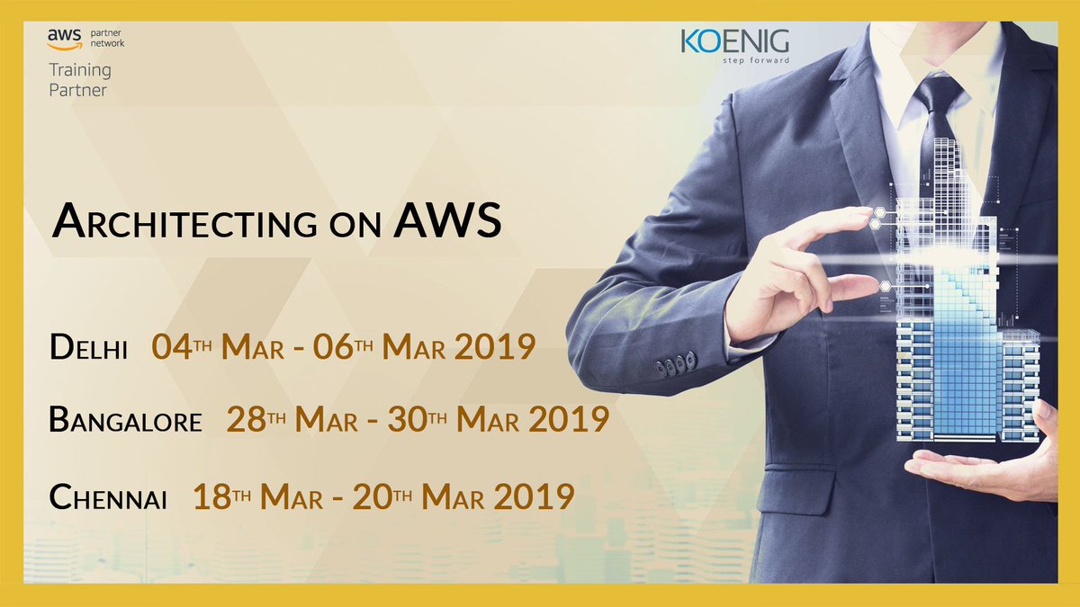 KoenigSolutions's tweet image. Who should do AWS Certified Solutions Architect - Associate training?
#SolutionsArchitects
#SolutionDesignEngineers
This course prepares you for Exam #AWSSolutionsArchitect
Limited Seats, Book Now!..koenig-solutions.com/architecting-a…