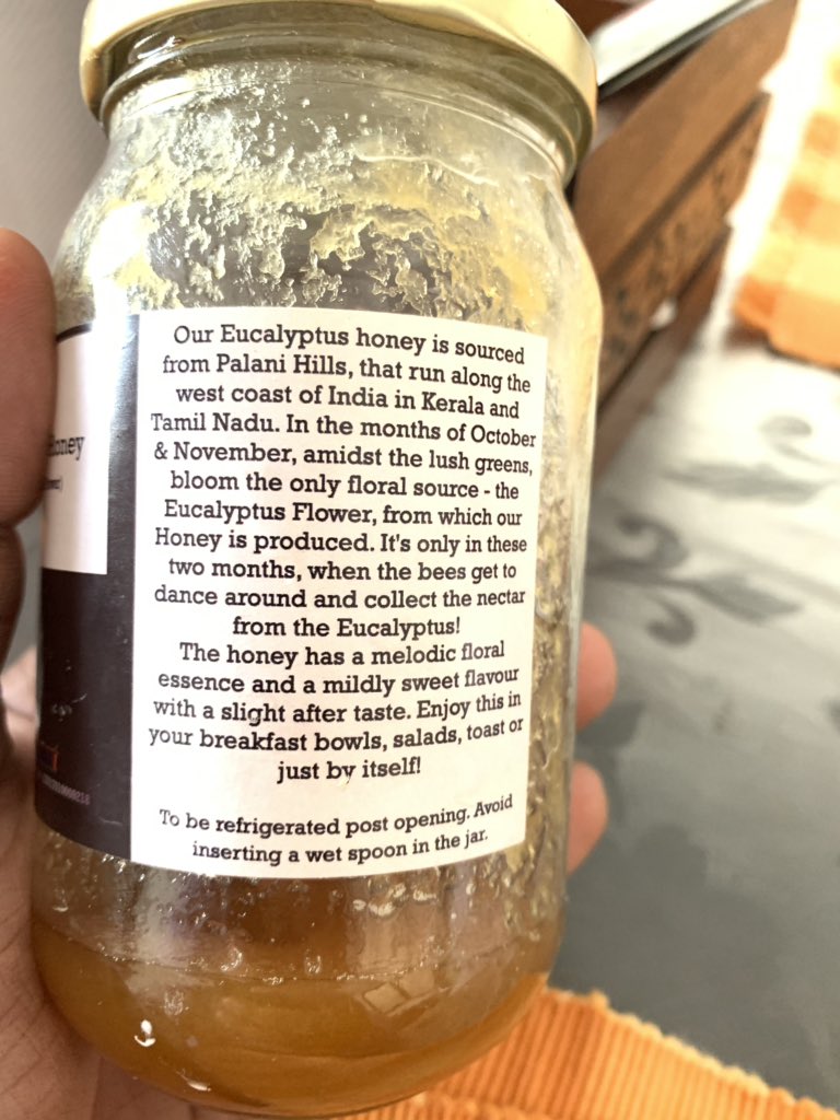 TIL There is Eucalyptus Honey from Palani Hilla reaching our home via  <a href="/ISayOrganic/">I Say Organic</a> . 👌🏼