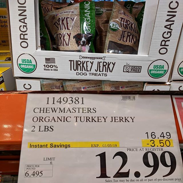 chewmaster organic turkey jerky